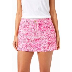 Lilly Pulitzer Colette Knit Skort Pinata Pink New Blooms on the Bloc Size 10